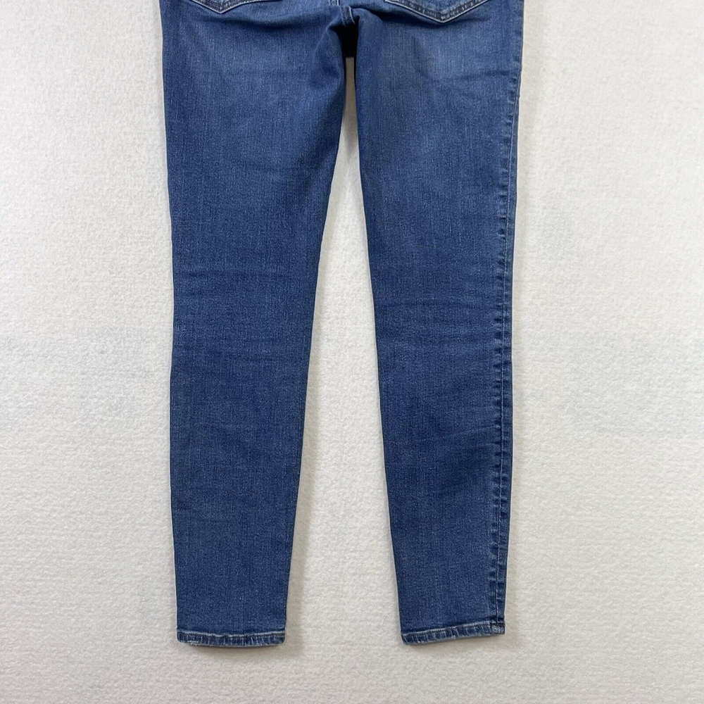 Madewell Jeans 27 Skinny 9" Mid Rise Denim Button Fly Pockets Medium Wash New - Picture 14 of 14